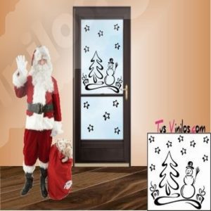 vinyls for christmas windows 1009