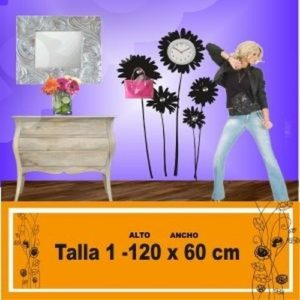 vinilos decorativos percheros con reloj 1003