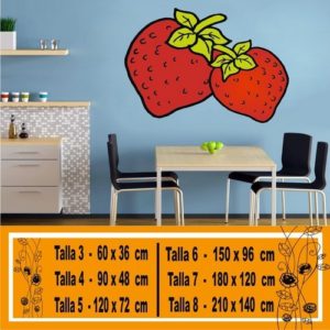 fraises décoratives en vinyle 1013