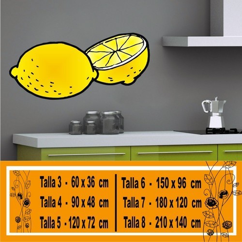 vinilo decorativo limones 1014