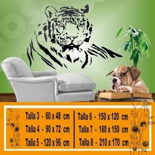 vinilo decorativ tigre 1086