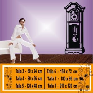 decorative vinyl old clock 1018