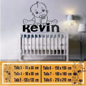 decorative vinyl for babies with name 1171