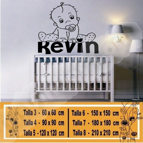 vinilos decorativos para bebes con nombre 1171