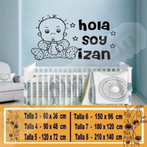decorative vinyl for babies with name 1175