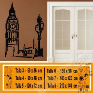 big ben decorativo em vinil 1035