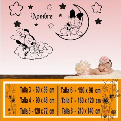 Vinilo Decorativo Vinilos Disney Bebe Daisy Luna 1119 En Tusvinilos Com