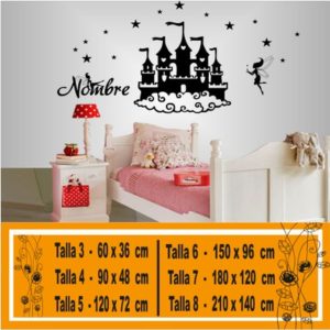 fairy castle kids wall decals 2004