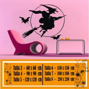bat witch decorative vinyl 1099