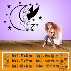 decorative stickers bell moon 1018