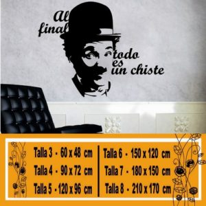 Charlie Chaplin dekoratives Vinyl 1201