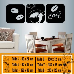 3 cuadros de café