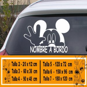 stickers baby on board Disney Mickey Mouse