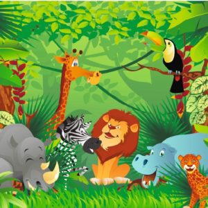 enfants animaux de la jungle