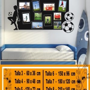 photo frames Child football player