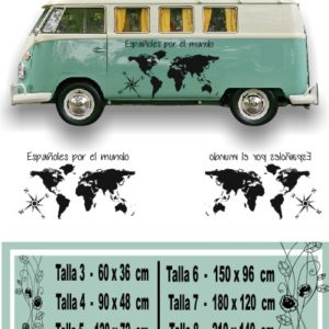 Vinyls map mundi vans kit 007