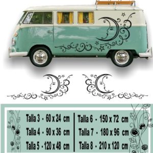 Vinyls per roulotte e camper luna kit di decorazione 018