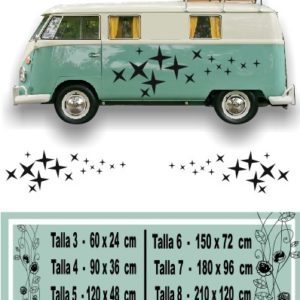Vinyles pour décorer les vans avec le kit étoiles 024