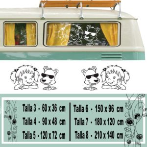 Kit d'autocollants pour fenêtre de camping-car 032