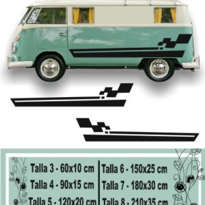 Vinyls stripes for vans and motorhomes kit 036