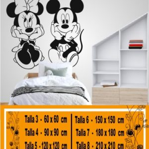 Mickey Mouse et Minne assis
