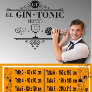 Vinilos de Gin Tonic para coctelería