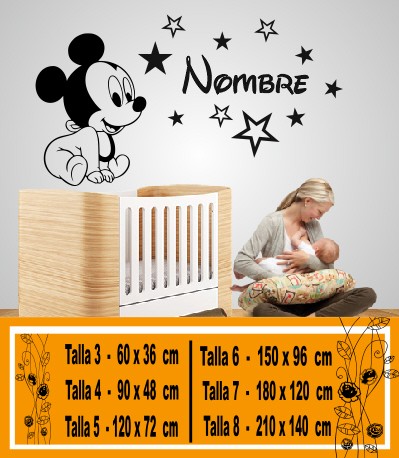 Vinilo Decorativo Mickey Mouse Bebe Sentado Con Estrellas En Tusvinilos Com Vinilo Decorativo Mickey Mouse Bebe Sentado Con Estrellas En Tusvinilos Com