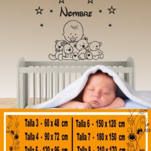 Stickers muraux bébé avec peluches