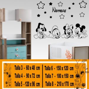 Vinil para quarto de bebê Disney baby