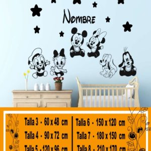 Stickers bébé Disney avec étoiles et nom Peter Pan